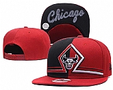 Bulls Team Logo Red Split Adjustable Hat GS,baseball caps,new era cap wholesale,wholesale hats